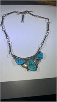 Beautiful sterling women’s turquoise necklace