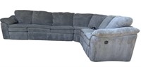 GRAY SHOWROOM CONDITION 5 SECTION POWER RECLINING