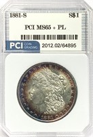 1881-S Morgan Silver Dollar MS-65 + PL