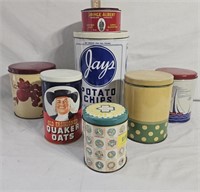 Assorted Vintage Tins