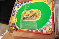 Vintage racing game metal