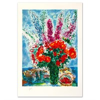 Marc Chagall- Lithograph "Le Bouquet De Renoncules