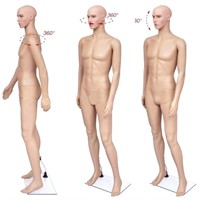 N1538  Ktaxon Male Body Mannequin Display, Plastic