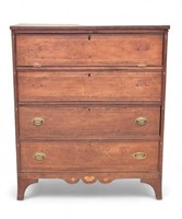 WESTERN PENNSYLVANIA INLAID CHEST OF DRAWERS