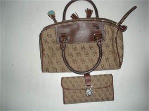 Dooney & Bourke Matching Handbag & Wallet