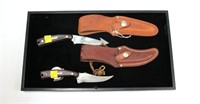 2- Vintage knives with sheaths: Schrade 1580T and