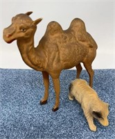 Vintage France Double Hump Camel & Plastic Bear