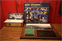 Pitt Stadium Final Game Plaque,Turf and Brick