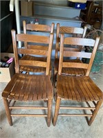 Vintage (4) Straight Chairs in good shape and
