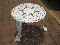 Wrought Iron Patio Side Table  20x15 Inches