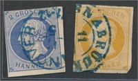 GERMANY HANOVER #20 & #20a USED FINE