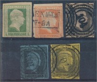 GERMANY PRUSSIA #1-5 USED AVE-FINE