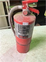 Charged fire extinguisher (red)