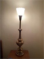 Antique torchiere lamp