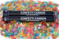 NEW $36 Confetti Cannons Multicolor 18in 2 Pack