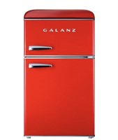 1 Galanz 3.1 Cu Ft Retro Dual Door Refrigerator
