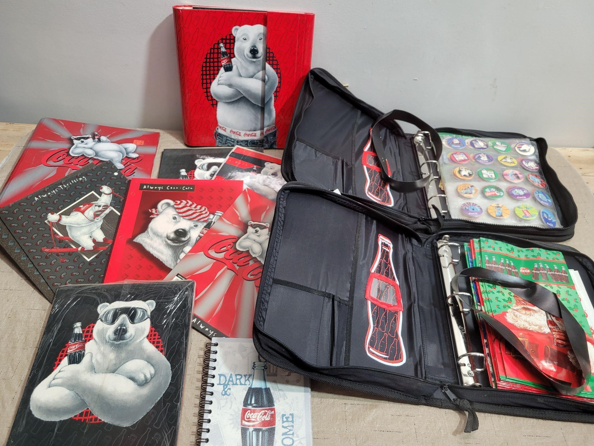 Coca-Cola Folders, and Binders