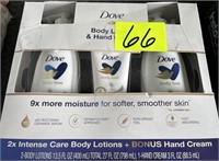 dove body lotion & hand cream