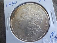 1890 Morgan Silver dollar UNC
