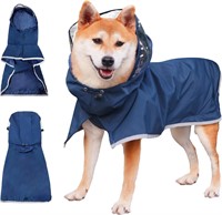 Dog Raincoat  Blue Pet Rain Coat Water Proof Cloth