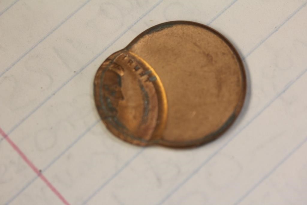 Off Center Error Lincoln Cent