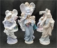 Lot Of Angel & Religious Statue Figurine Lot