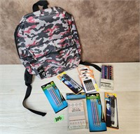 New with tags Bookbag / School Supplies Lot