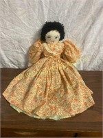Handmade black Americana topsy turvy doll
