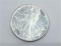 1990 One Dollar Silver Eagle