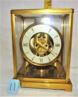 brass/glass parlor clock