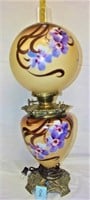 beautiful parlor lamp -flower decorated ball/shade