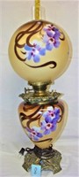 beautiful parlor lamp -flower decorated ball/shade