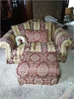 Oversize Chair and Ottoman