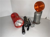 Flashlights and warning light