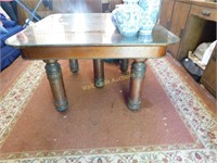 Dinning Table with Glass Cut Top Approx.