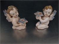German angel candle holders