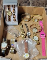 FLAT OF MISC. WRIST WATCHES