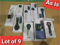 Lot of 9, Untested Customer Returns, Smart Watches