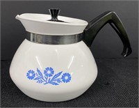 Vtg Corning Ware  Cornflower Small Teapot - 3 cup