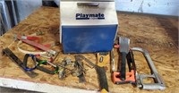 Playmate Cooler With Hand Tools