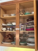 CONTENTS OF TOP CABINET (BEHIND 3 DOORS)--