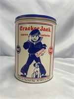 VINTAGE 1992 CRACKER JACK POPCORN TIN 8 INCHES