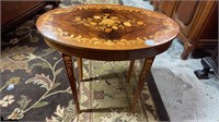 Italian Inlaid Lift Top Stand