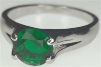 925 stamp gemstone ring size 9