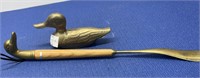 Duck Shoe Horn , Brass Style Duck
