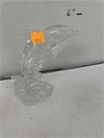 Decorative Glass Dolphin Figurine