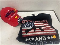 “God - Guns And Trump” T-Shirt (Size LG) & Trump