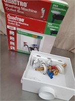 Washing machine outlet box