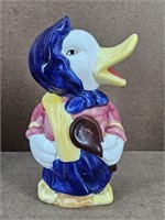 1980s Alco Mother Duck Wooden Spoon Holder