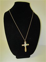 Vintage Krementz Enameled Cross